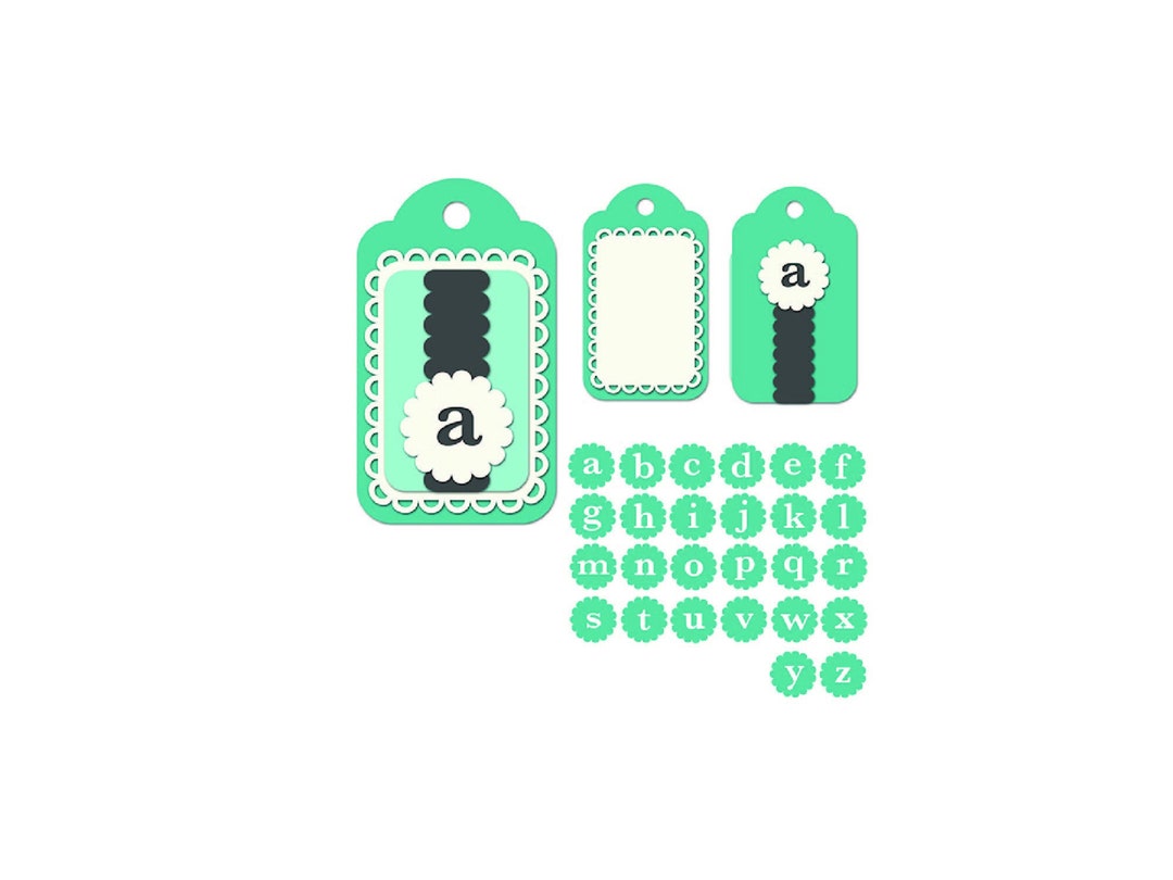 3d Gift Tag Svg, Tag Template, Letter Tag Svg, Alphabet Tags, Print and