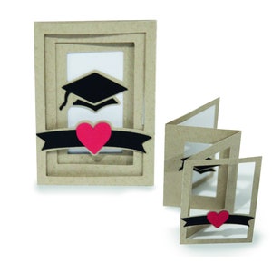 3D Greeting Card, Accordian card, Cut file for silhouette, for Cricut, Layered Card SVG, PNG, SVG, dxf, Happy Graduation, Congratulations