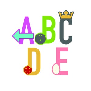 Doodle letters Clipart, Make your own Name, Doodle Bundle, Alphabet Doodle Set, Cute Alphabet, Cut files, Print and Cut, Cricut, Silhouette
