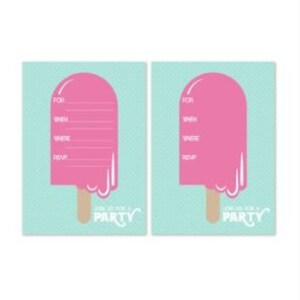 Popsicle Invitation, Printable, Invitations, cards, Party, Pool Party, Party Ideas, Digital, Instant Download, Party things
