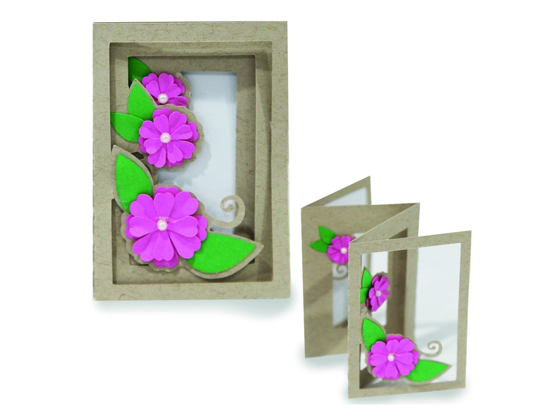 3D Greeting Card Accordion Card Cut File for Silhouette for - Etsy