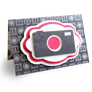 3D Greeting Card, Card template, Cut file for silhouette, for Cricut, Layered Card SVG, PNG, SVG, dxf, Birthday Card, Camera, Instagram