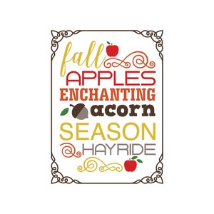Tudo sobre outono svg, clipart de citação, arte vetorial, citação fofa, arquivos de corte de silhueta, arquivos de corte Cricut, clipart, svg, maçãs, temporada, outono, dxf