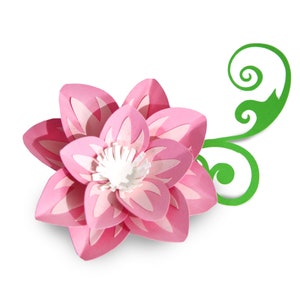 3d paper flower, Small paper flower, svg, flower template, paper flower svg, for Cricut, Silhouette, DIY paper flowers, Flower Cut Files