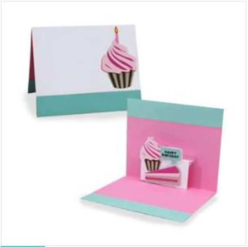 Cupcake Pop up Card, Pop up Card, Cupcake, Cake, Pop up Card Template ...