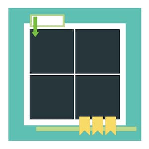 Digital Scrapbook page, Scrapbook Layout, 12x12 Scrapbook, Scrapbook template, SVG, PNG, dxf, Cut file for Silhouette, for Cricut, Digital
