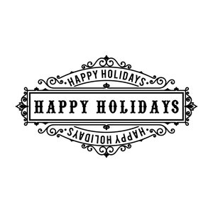 Kerst SVG, Happy Holidays SVG, Happy Holidays zeggen Svg, Christmas Clip Art, Christmas Cut Files, Cricut, Silhouette Cut File
