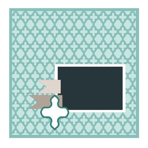 Digital Scrapbook page, Scrapbook Layout, 12x12 Scrapbook, Scrapbook template, SVG, PNG, dxf, Cut file for Silhouette, for Cricut, diy