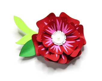 3d Papier Blume svg, Blume Vorlage, Papier Blume svg, 3d Papier Blume, geschnitten Dateien, PNG, DXF, svg, für Silhouette, für Cricut, digital