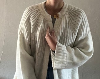 Suéter vintage de manga campana de los años 60/70