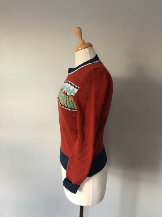 Vintage 70s Huk-a-poo novelty sweater - image 3