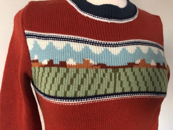 Vintage 70s Huk-a-poo novelty sweater - image 4