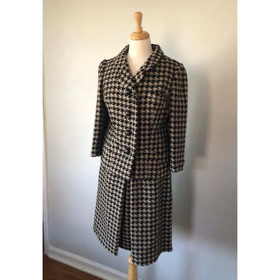 Vintage 50s/60s houndstooth skirt suit - image 1