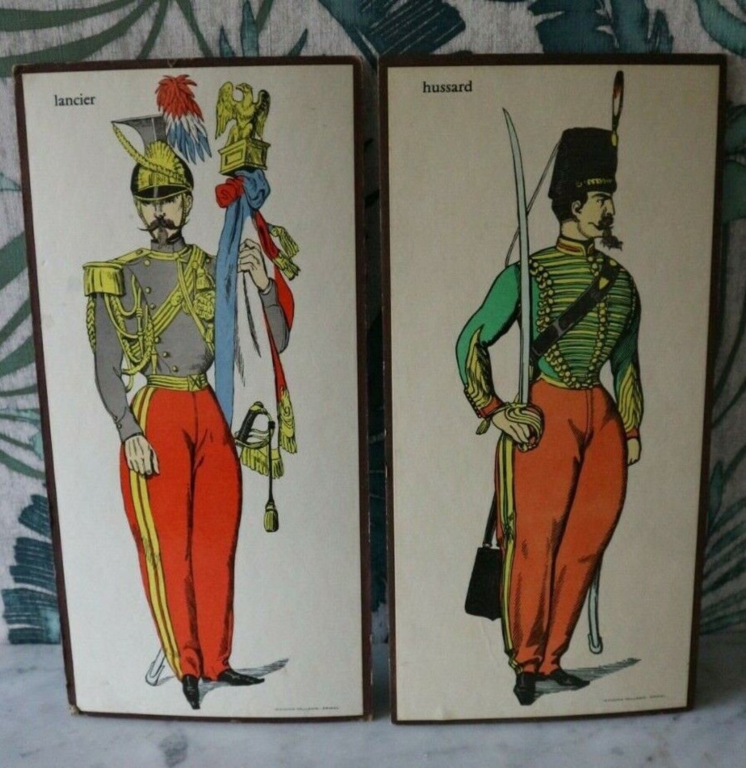Frame Hussar & Lancer Cardboard Imagery Pellerin Epinal Etsy