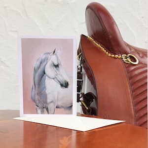 Carte d'art carte de voeux cheval "Prince 1" Din A6