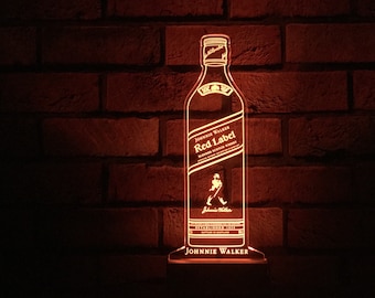 Johnnie Walker Red Label Bottle LED Sign
