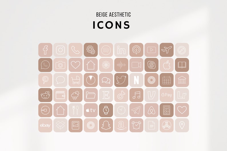 beige aesthetic icons covers ios14 refresh later try come
