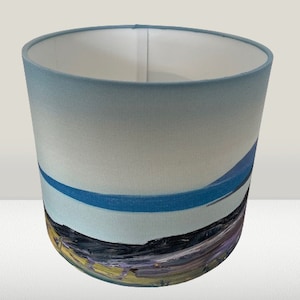 Handmade &#39;Blackwaterfoot, Arran&#39; Painting Lampshade