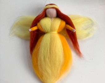 Spring fairy. Guardian Angel. Waldorf. Angel. Nursery. house decoration. Flower fairy.