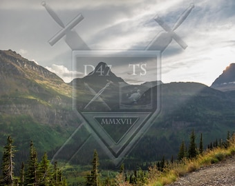 Original landscape photo print, original photography, mountain, glacier, Montana