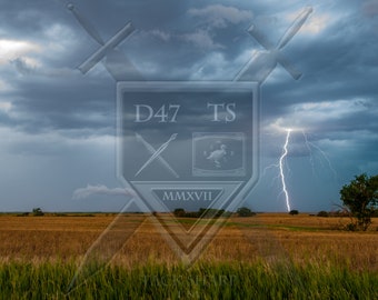 Original nature photography captured in natural setting rendering an image of a severe thunderstorm, supercell, lightning photography, storm