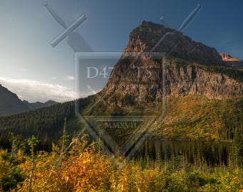 Impresión fotográfica original de paisaje, fotografía original, montaña, glaciar, Montana