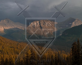 Original landscape photo print, original photography, mountain, glacier, Montana