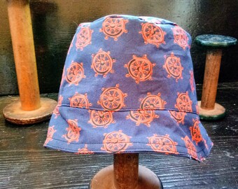 Boys Ships Wheel Bucket Hat