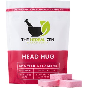Headache Shower Steamer Aromatherapy | Spa Gift for Her | Self Care Gift | Aromatherapy Shower Bomb | Shower Fizz | Stocking Suffer