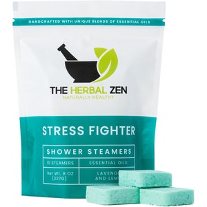 Stress Fighter Shower Steamer Aromatherapy | Spa Gift For Her | Shower Melt | Shower Fizzy | Aromatherapy Shower Bomb | Mothers Day Gift