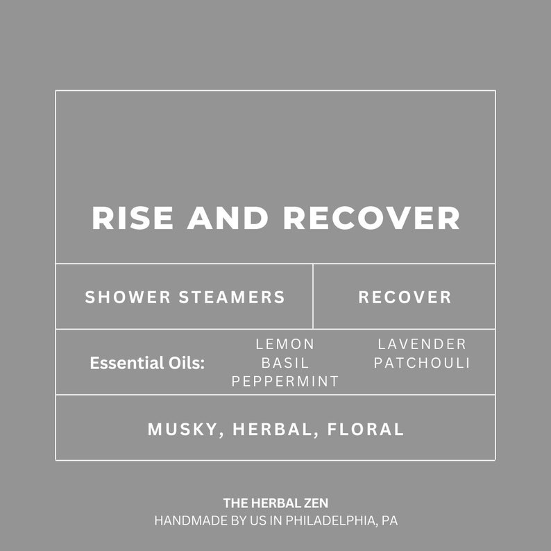 Rise and Recover Shower Steamer Aromatherapy 21st Birthday Gift Aromatherapy Shower Shower Bomb Mothers Day Gift Gift for Her image 9