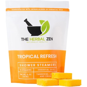 Tropical Refresh Shower Steamers Aromatherapy | Citrus Shower Steamer | Shower Bomb | Self Care Gift | Spa Day Birthday Gift | Gift for Her