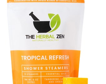 Tropical Refresh Shower Steamer Aromatherapy | Citrus Shower Steamer | Shower Bomb | Self Care Gift | Mothers Day Gift | Gift for Her