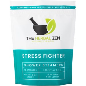 Stress Fighter Shower Steamer Aromatherapy Spa Gift For Her Shower Melt Shower Fizzy Aromatherapy Shower Bomb Mothers Day Gift image 8