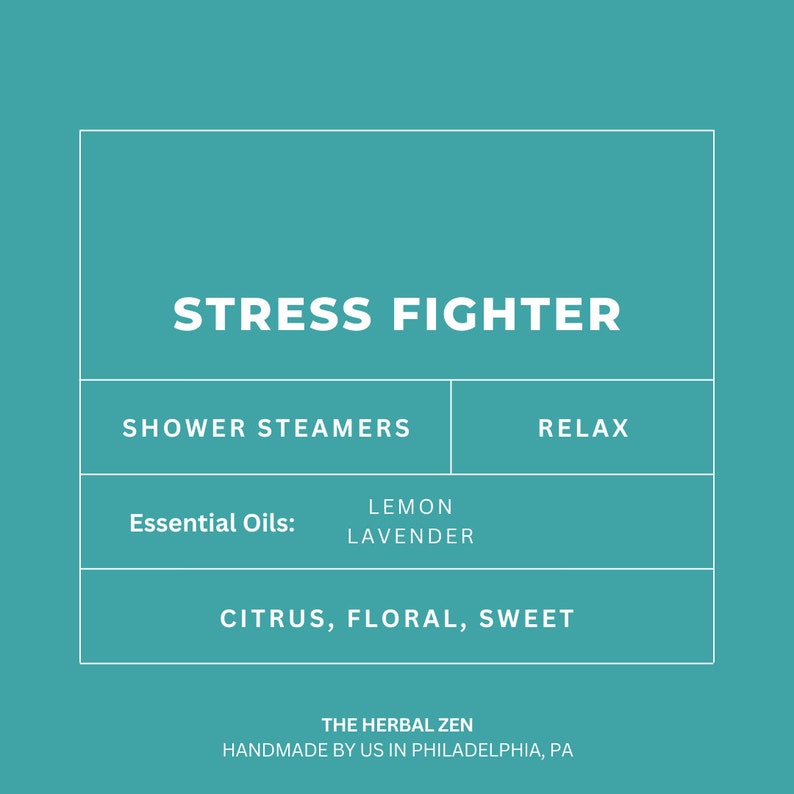 Stress Fighter Shower Steamer Aromatherapy Spa Gift For Her Shower Melt Shower Fizzy Aromatherapy Shower Bomb Mothers Day Gift image 7
