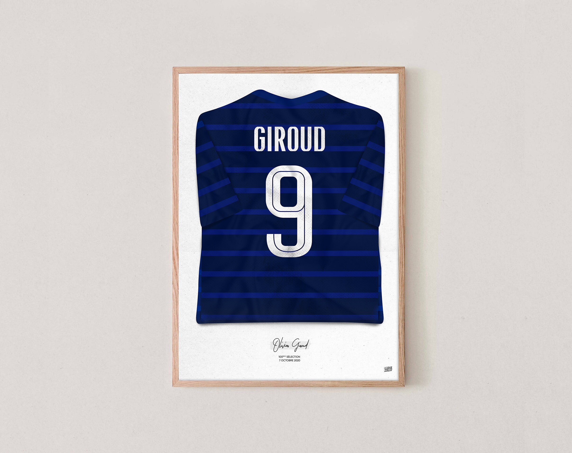 Buy Poster Football Art Jersey Olivier Giroud France Online in