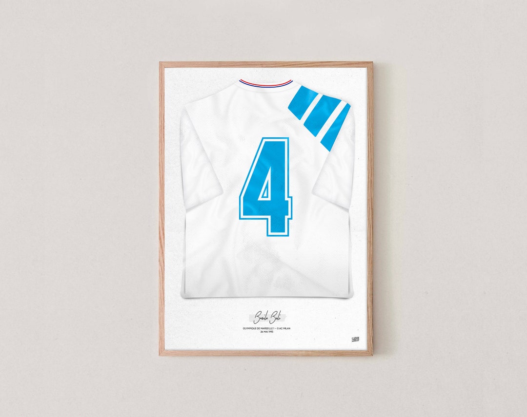 Sticker Panini Original Basile Boli – OM Marseille 1993 – Rare Et En Bon état