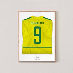 Poster 50x70 Ronaldo Football Shirt 2002