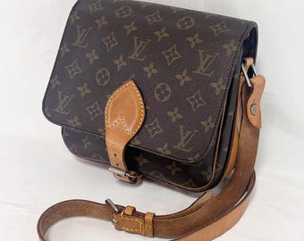 Auth Louis Vuitton Cult Sierre MM Monogram Torba na ramię M51253 Skóra PVC Vintage Używana