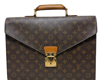 Auth Louis Vuitton Monogram Serviette Conseiller Brief Case Business Bag Brown M53331 Used