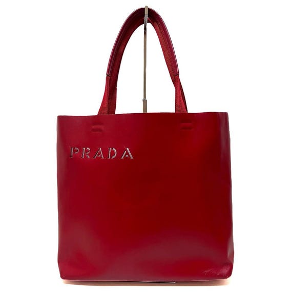 PRADA PUNCHING LEATHER ONE SHOULDER BAG