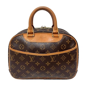 Louis Vuitton Trouville Monogram Handväska Läder PVC M42228 Begagnad