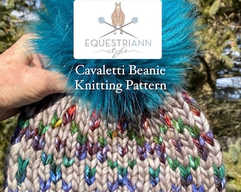 Knitting Pattern Cavaletti Beanie / Fair Isle Knit Pattern