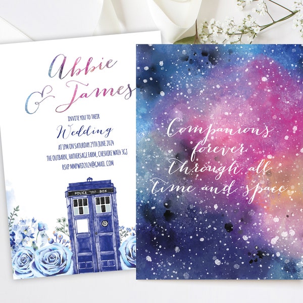 Dr Who Wedding Invitations