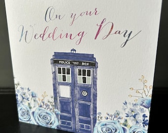 Dr Who Wedding Card with quote from the Doctor