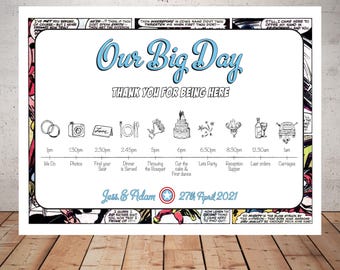 Order of the Day Sign, Comic Book, Marvel Style