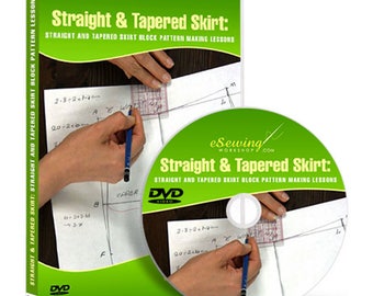 Straight and Tapered Skirt Block Pattern-Making Video Lesson on DVD