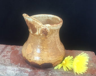 Small Tan Creamer, 201,Bud Vase, Syrup pitcher