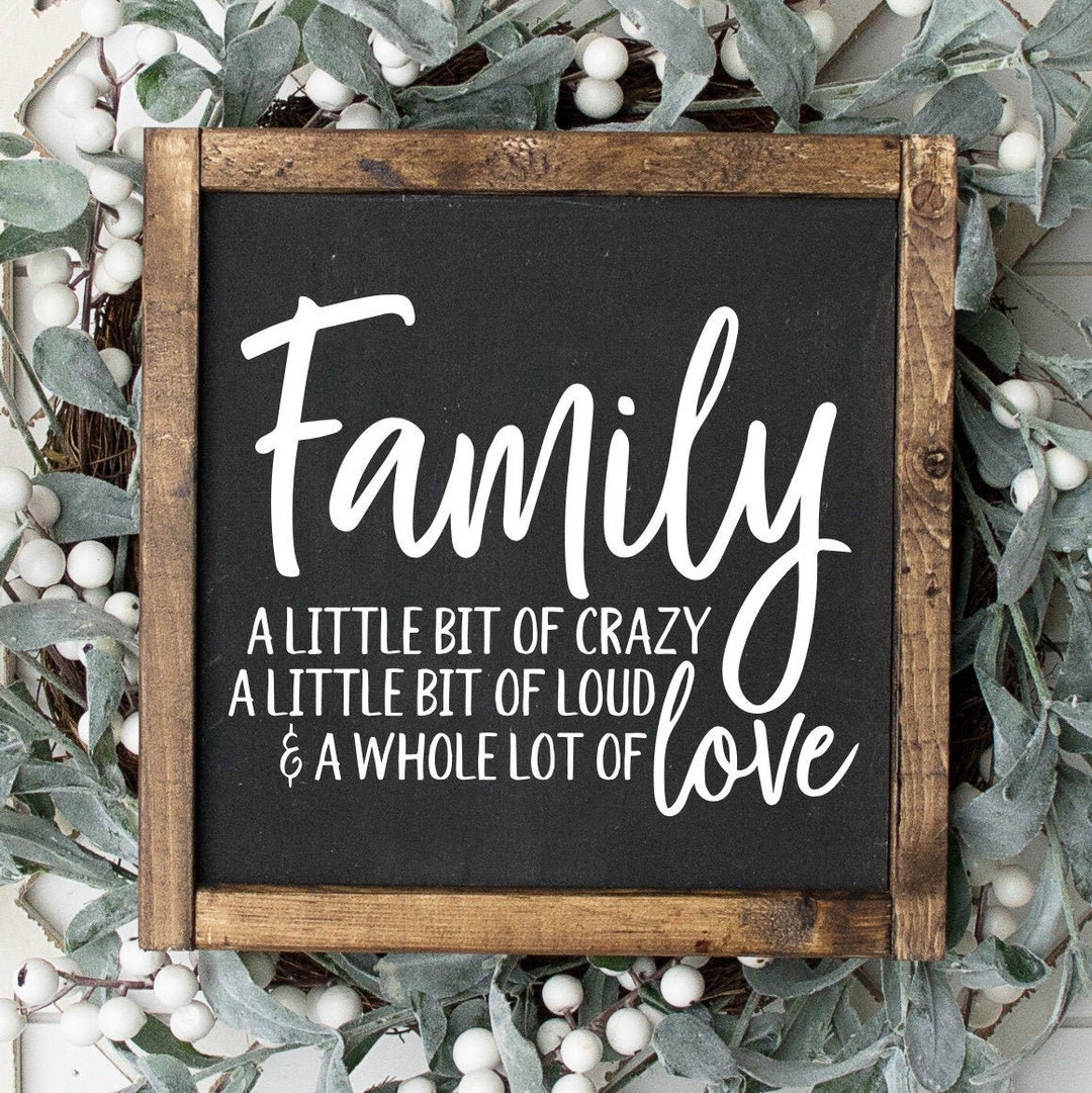 Family a Little Bit of Crazy a Little Bit of Loud and a Whole Lot of ...