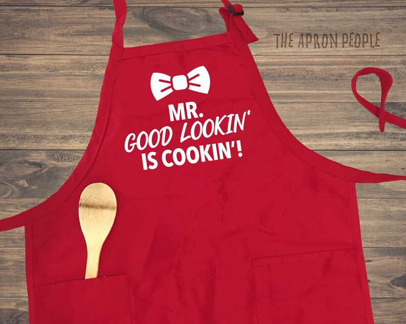 Father's Day Gift Personalized Aprons for Men Custom Chef Gifts for Him Gift for Grillers BBQ Apron Grill Master Mens Apron